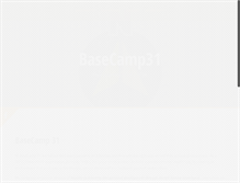 Tablet Screenshot of basecamp31.com
